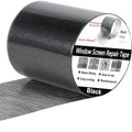 Wohohoho Window Screen Repair Tape, 3 in X 20 FT (240IN) Black Screen Patch Repair Kit, 3-Layer Strong Adhesive Invisible Screen Tape Mesh Repair for Windows, Doors Garage Mosquito Net Magnetic Screen