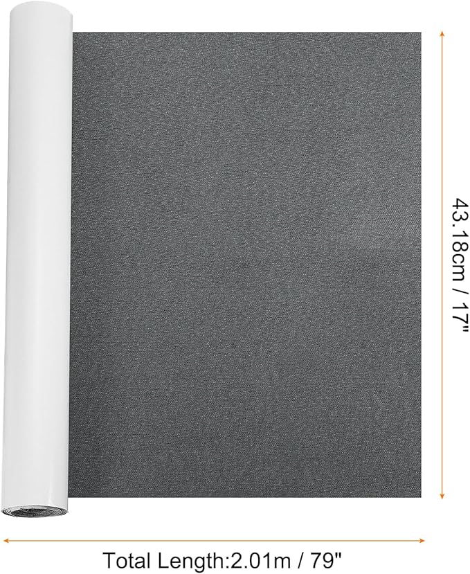 Repair Patches Repair Tape Self-Adhesive DIY Repair Patch Linen Gear Patch for Sofa, Furniture, Chair, Clothing,Tents,17x79 Inch,Deep Grey