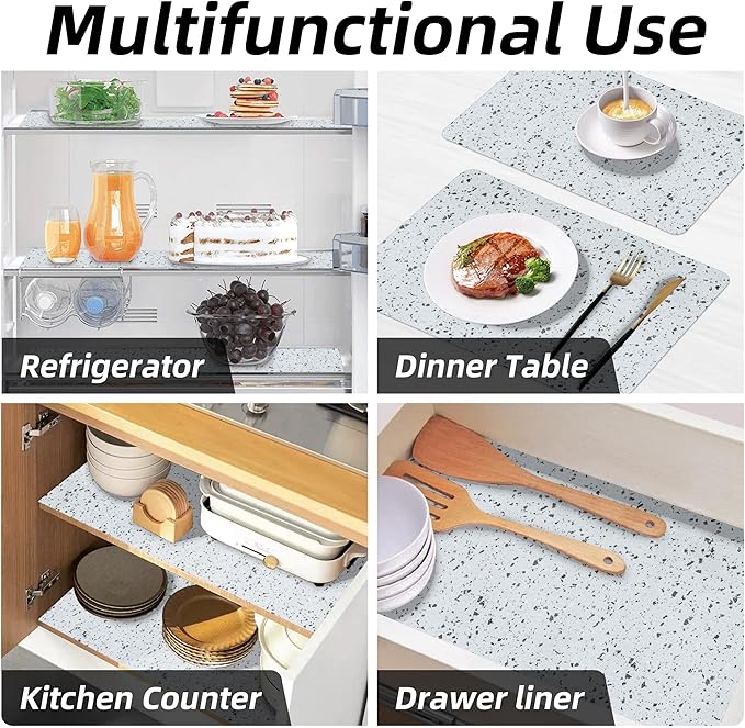 12X360 Inch Shelf Liner for Kitchen Cabinets Non Adhesive Kitchen Drawer Liner