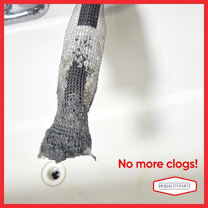 Washing Machine Lint Trap – Stainless Steel Hose Filter, Mesh Drain Catcher, Washer Sock Lint Remover, Rust-Free Snare Laundry Filter with Nylon Cable Ties, 29cmx6.5cm – 24-Pack