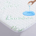 GOONIK Full Size Mattress Protector, Breathable Bamboo Viscose Waterproof Full Size Mattress Pad Cover with 6-16 inches Deep Pocket