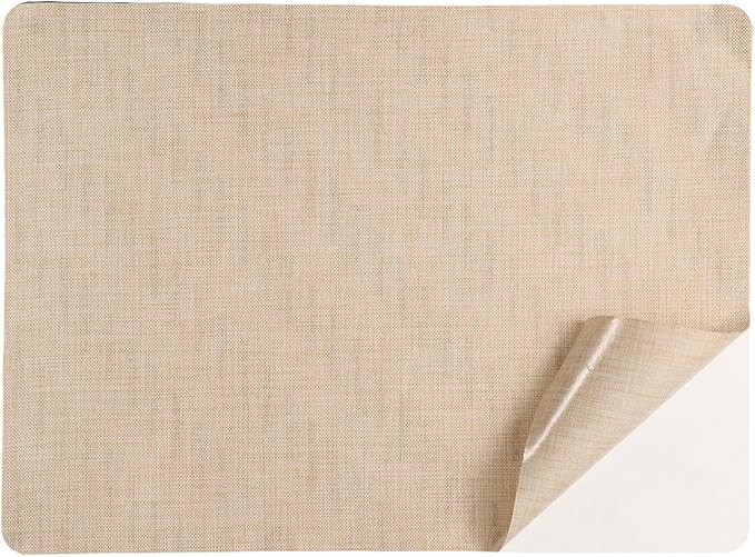 PATIKIL Linen Repair Patch, 8 x 11 Inch Self-Adhesive Linen Fabric Repair Patches for Sofa Couch Clothes Handbag Tents Car Seats Furniture, Beige