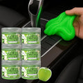 Slime Buddies Car Cleaning Gel Putty - 6 Pack Apple Scented Interior Detailing Tool for Cup Holder, Air Vent & Keyboard - Reusable Auto Detailing Accessories - Dust Remover Goop - Gifts for Men Women
