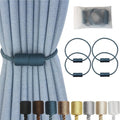 Magnetic Curtain Tiebacks 4 Pack Blue Curtain Rope Tieback Curtain Holders for Drapes Modern Tie Backs Decorative Curtain Holdbacks