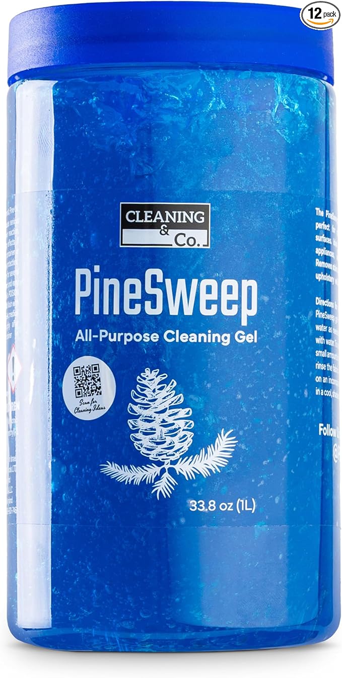 All-Purpose Cleaning Gel with Pine Oil – Multipurpose Household Cleaner for Bathroom, Kitchen, Floors, Laundry & More, 33.8 Fl Oz (Pack of 12)