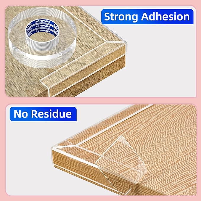 Clear Soft Corner Protectors for Furniture Strip,2in x9.84FT,2 Rolls,Sharp Edge & Table Bumper,Window Edge,Wall Protector, Soft Corner Guards Safe for Proof,Table Corner Protectors in Family