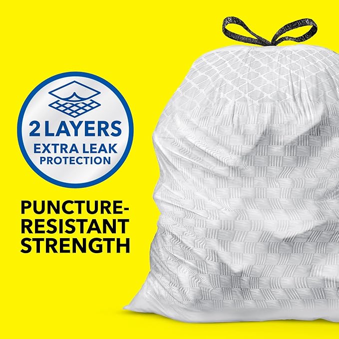Glad ForceFlex Tall Kitchen Trash Bags, 13 Gallon, Gain Fresh Clean, 40 Count (Package May Vary)