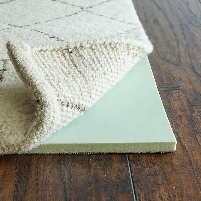 RUGPADUSA - Cloud Comfort Memory Foam - 5'x7' - 7/16" Thick - Luxurious Cushioned Rug Pad - Water Resistant