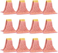 Matthew Cleaning Commercial Mop Head Replacement, 5 Inch Wide Headband, Looped End Cotton Blend String Wet Mops for Floor Cleaning, 18 oz Medium, Case Pack 12 Pcs Orange