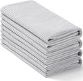 Homaxy 100% Cotton Waffle Weave Kitchen Towels - 4 Pack Soft and Absorbent Dish Towels - 16 x 26 Inches Quick Dry Hand Towels - Light Grey