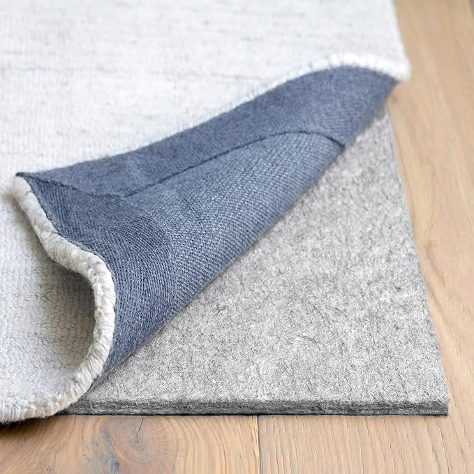 RUGPADUSA - Dual Surface - 6'10" x 8'10" - 3/8" Thick - Felt + Rubber - Enhanced Non-Slip Rug Pad - Adds Comfort and Protection - for Hard Surface Floors