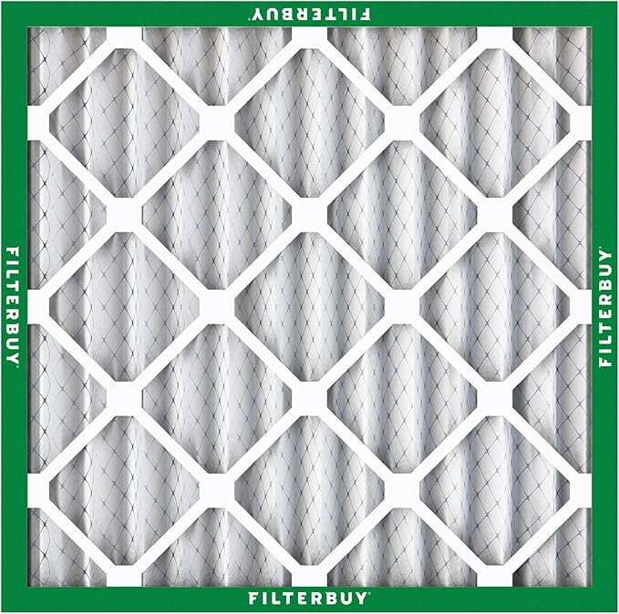 Filterbuy 24x24x2 Air Filter MERV 8 (MPR 700) Dust Defense Replacement (6-Pack), Electrostatic Pleated HVAC AC Furnace Filters, Made in USA (Actual Size: 23.38 x 23.38 x 1.75)