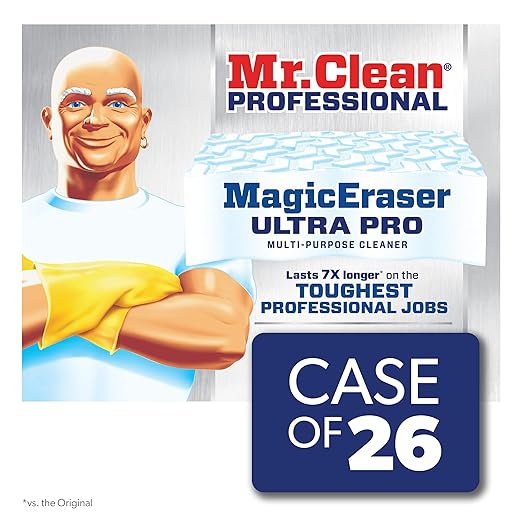 P&G Professional Mr. Clean Magic Eraser, Multi-Purpose Cleaner, 26 Count, Cleaning Sponge, Commercial Cleaning Supply, Commercial Grease Cleaner