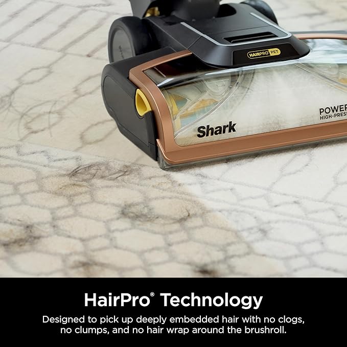 Shark CarpetXpert HairPro with StainStriker, Upright Carpet, Area Rug & Upholstery Cleaner, Perfect for Pets & Hair Removal, Carpet Shampooer, 4 Cleaning Tools, Pet Cleaning Solution, Copper, EX301