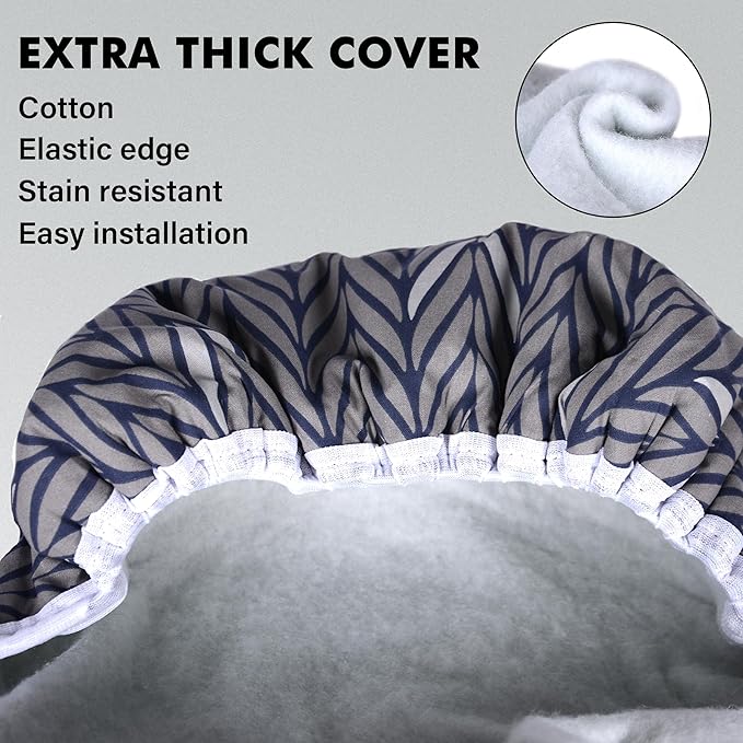 Ironing Board Full Size, Metal Construction Iron Board with Extra Thick Heavy Duty Padded Cover, Stable Structure, Anti-Skid Feet