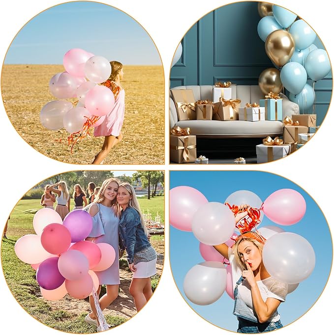 300 PCS Plastic Balloon Clips Ties, H Shape Sealing Clips Reusable Balloon Tie Tool for Wedding Party Christmas Birthday Decoration