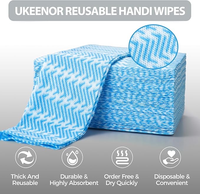Disposable Dish Cloths,Multi use Reusable Cleaning Cloth,Machine Washable J Cloth,Heavy Duty Handy Cleaning Wipes 13.7" X 15.7" 120 Count