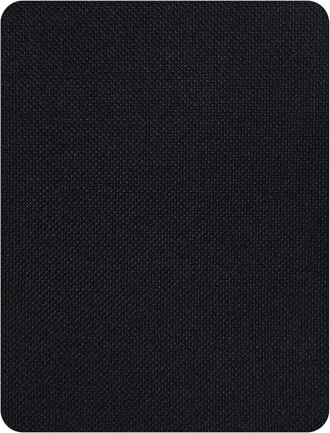 KING MOUNTAIN Coarse Linen Repair Patches, Self-Adhesive Linen Fabric Patches, 8X11 inch Extra Size, Multi Color, Can be Used for Linen Sofa Repair and Linen Clothes Repair(8" x 11",Black 1.0)