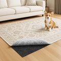 Warmstar 9x12 FT Non Slip Rug Pad,100% Waterproof Felt Rug Pad for Hardwood Floors,1/8” Thick Soft Carpet Pad with Natural Rubber Backing, Secure Grip & Floor Protection