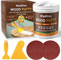 White Wood Filler, White Wood Putty, Paintable Stainable Wood Repair Putty, 9.87 Ounce Wood Furniture Repair kit, Quickly Repair Wood Cracks and Holes on Wooden Floor Furniture (White)