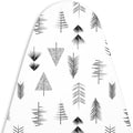 Encasa XO Ironing Board Cover and Pad 28"x12" - Thick 3mm Felt Padding, Drawstring Tightening & Lock, Easy Fit, Scorch & Stain Resistant, Fits Mini Ironing Board - Black Arrow