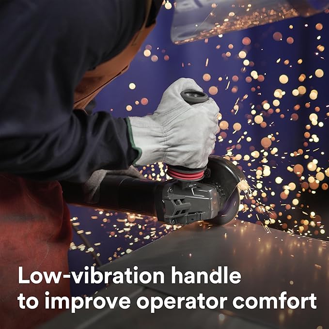 3M Electric Angle Grinder, 11131, VS, 6 in Paddle Switch, 13-Amp, 120V, for Cutting, Grinding, Polishing and Rust Removal,1 EA