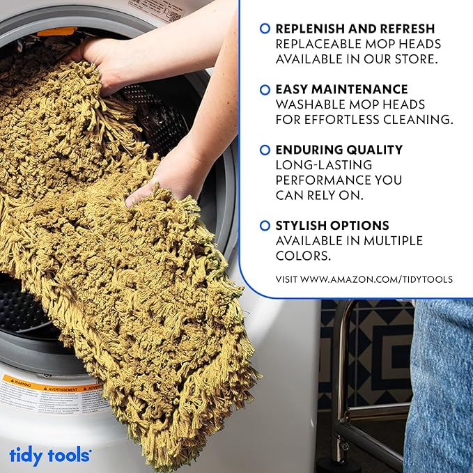 36 Inch Yellow Commercial Dust Mop & Floor Sweeper with Extendable Handle – Mop for Hardwood, Tile, and Concrete Floor Cleaning