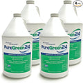 PureGreen24 Safe & Effective Disinfectant. Kills Deadly Germs including RSV COVID-19 Norovirus MRSA Staph 2025 flu Contains no toxic chemicals odorless child & pet safe 4 gallon bottles ready to use