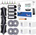 Upgrade Parts & Accessories for Ecovacs Deebot X1 Omni Robot Vacuum and Mop Combo-5000Pa Suction and X1 Turbo Vacuum Cleaner, 1 Main Brush, 6 Side Brushs, 4 Filters, 4 Mop Cloths, 4 Dust Bags