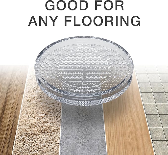 X-Protector Furniture Cups - 4 PCS 2.2" - Non Slip Furniture Pads for Hardwood Floors - Transparent Floor Protectors - Bed Stoppers to Prevent Sliding - Keep Furniture from Sliding on Floor! (Round)