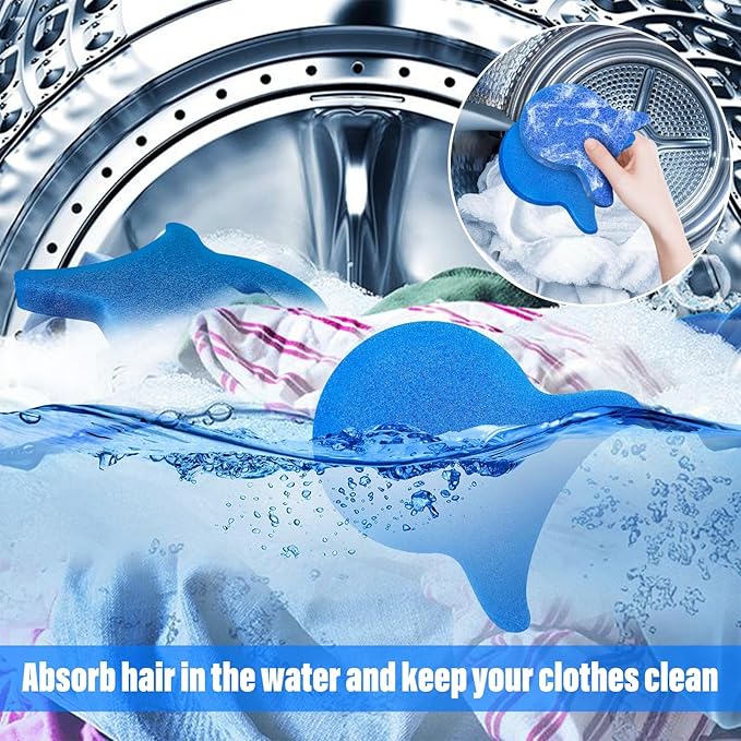 6PCS Reusable Pet Hair Remover for Laundry - Washing Machine Lint Catcher & Dryer Balls, Effectively Removes Dog Cat Hair Fur from Clothing Bedding, Dander Lint Remover Tool,Pet Hair Catcher