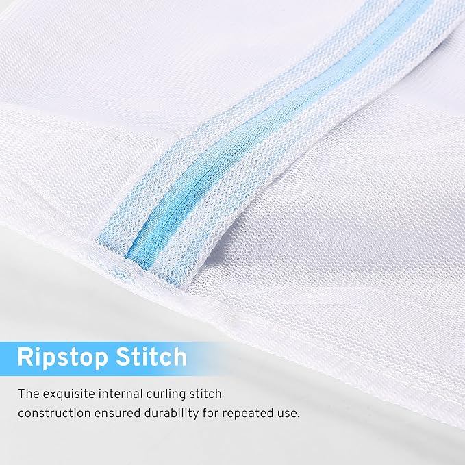 2nd Gen Honeycomb Mesh Laundry Bags for Delicates, Lingerie Bags for Washing Delicates, Travel Storage Organize Bag, Clothing Washing Bags for Blouse, Bra, Hosiery, Underwear and More(3 Pcs, 1L,1M,1S)