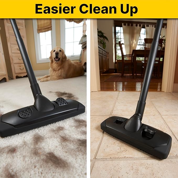 Shop-Vac 9061400 1.25 Inch Diameter Extension Wands, 3-Piece Set, Durable Black Plastic, Ideal for Extended Reach With 1.25 Inch Hoses