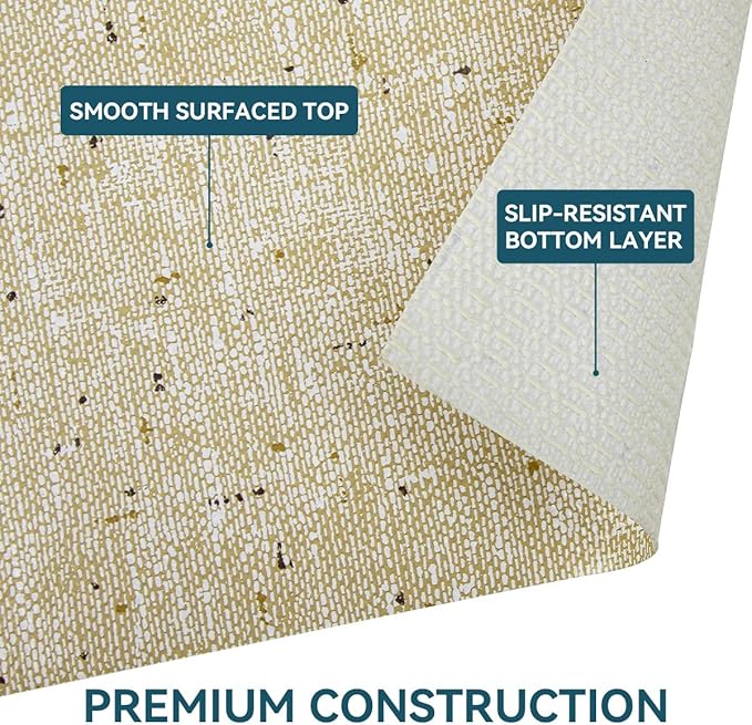 Non Adhesive Shelf Liner 20 Inch x 30 Feet Kitchen Cabinet Liner, Anti-Slip Cabinet Liner, Waterproof Drawer Liner, Kitchen Cabinet Liners for Shelves Easy to Trim