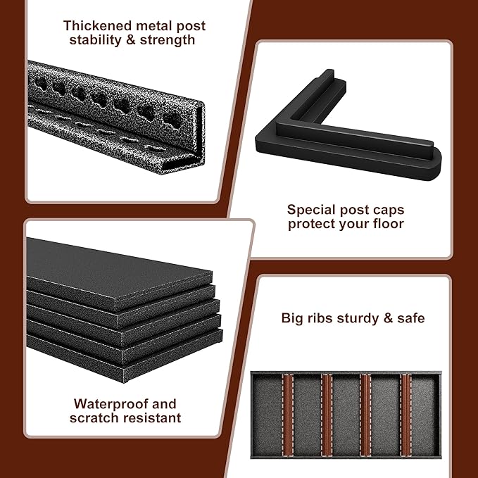 48" W Garage Shelving Heavy Duty，3000LBS Loads Adjustable Garage Storage Shelves,5-Tier Metal Storage Racks and Shelving Units, Utility Rack Shelves,48”W x 24”D x 78”H,Silver