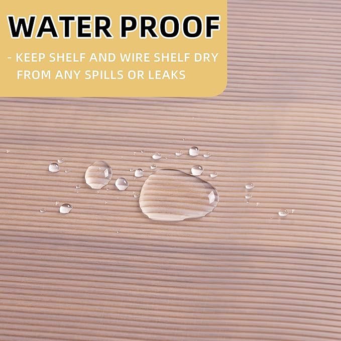 Shelf Liner Non Slip,Non Adhesive Cabinet Liner,Waterproof Drawer Liner,Food-Grade EVA Material for Kitchen Cabinets,Drawers,Refrigerators-Odorless & Easy to Cut-20 x 240 inches x 2 Rolls,Thickened