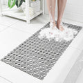 Bath Mat for Tub Non Slip Shower Mat for Elderly - 36 x 16 Inch Soft Durable Bathtub Mat Non Slip Shower Mat for Inside Shower with Suction Cups & Drain Holes, Machine Washable Easy to Cut, Dark Grey
