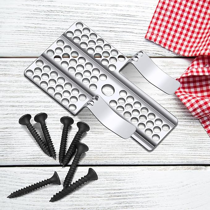 Drywall Repair Clips, 20 Pack Stainless Steel Wall Patch Kit with 40 Screws for 1/2 Inch Sheetrock, Professional Drywall Hole Repair Solution for DIY Home Repair