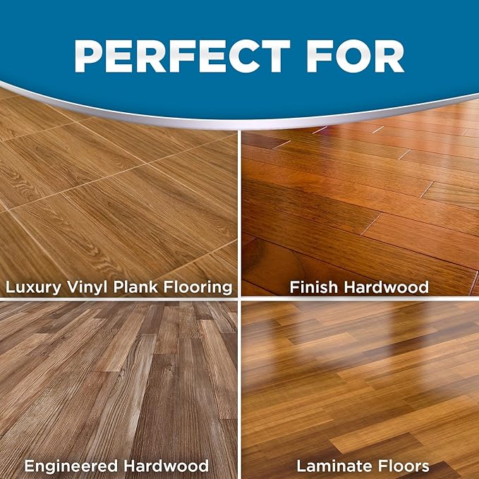 Weiman Hardwood Floor Cleaner and Polish - Cleans Vinyl Tile, Solid, Laminate, Natural Shine, No Residue, Removes Scratches, Leaves Protective Layer, 1 Gallon Mop Soap & 32 Oz Restorer