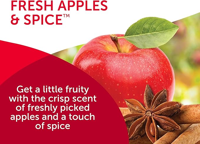 Bright Air 14 oz. Super Odor Eliminator, for Medium-Size Spaces, Fresh Apples & Spice Scent, Case of 6, Lasts Up to 90 Days Each