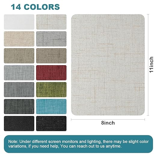 J.CARP 2Pcs Linen Repair Patches, Large Self-Adhesive Fabric Patch for Sofas, Couch, Furniture, Car Seats (8 * 11 inches-2PCS Floral Beige)