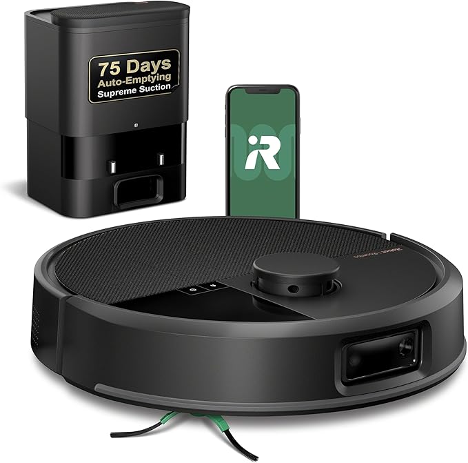 iRobot Roomba Plus 504 Vac Robot Vacuum with AutoEmpty Dock - Superior Power-Lifting Suction, Anti-Tangle Dual Rubber Brushes, Perfect for Pet Hair, Self-Empties for 75 Days, Avoids Obstacles, LiDAR