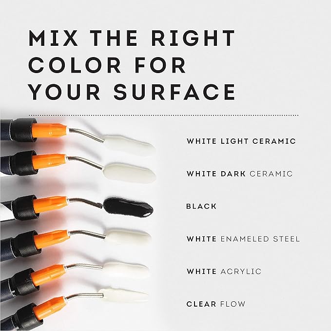 Tile Repair Kit by Stowsen - Also Works as Bathtub Repair Kit I Ideal to Fix Your Broken Chip or Crack on Marble, Corian, Porcelain and Granite Countertops