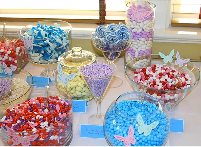 Clear Plastic Acrylic Scoops 12 Pcs | 6.5” Medium Kitchen Scoop | Wedding Desserts | Candy Buffet, Ice Cream, Protein Powders, Coffee, Tea, Flour (12 Pack, 6.5")