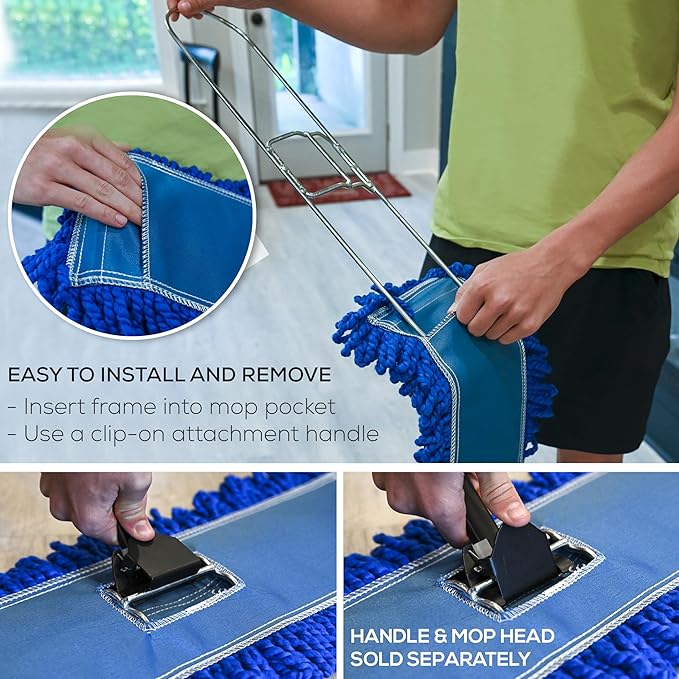 Kleen Handler 36 Inch Commercial Dust Mop Frame (3 Pack)