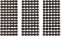 Furnigear Felt Pads Small 3/8" Felt Pads for Cabinet Doors Bumpers, Cabinet Cushion Dots Felt Cabinet Door Stops, Self Adhesive Thick Bumper Pads to Protect Surfaces -Anti Scratch 234 Pcs Round Brown