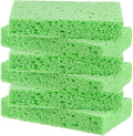 6-Pack Kitchen Sponges, Condense Eco Cellulose Non-Scratch Scrub Heavy Sponge for Kitchen/Household/Bathroom, Clean Tough Messes Dish Scrubber [Green]