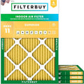Filterbuy 24x28x1 Air Filter MERV 11 (MPR 1200) Allergen Defense Replacement (4-Pack), Electrostatic Pleated HVAC AC Furnace Filters, Made in USA (Actual Size: 23.50 x 27.50 x 0.75)