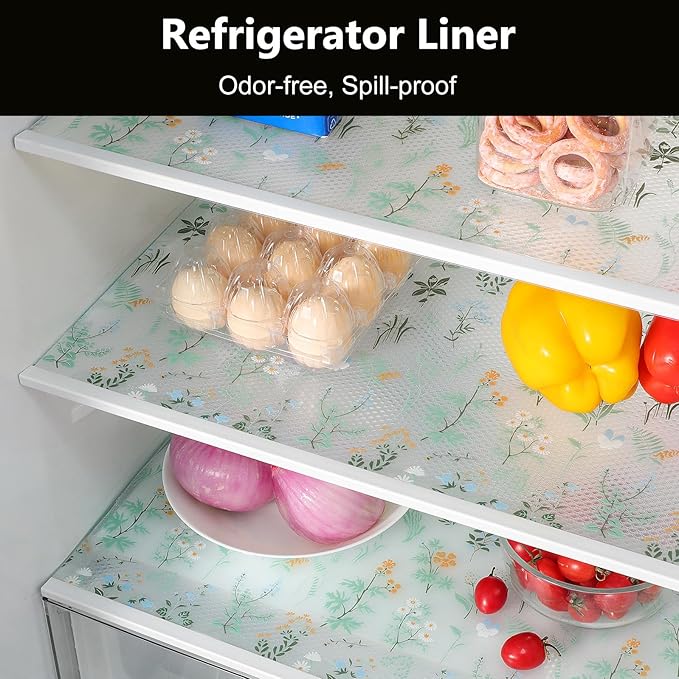 INNOLITES Shelf Liners for Kitchen Cabinets – Drawer Liner Waterproof & Oil-Proof, Non-Adhesive EVA Mat – Durable & Washable – for Shelves, Cupboard, Dresser 11.8" x 236"