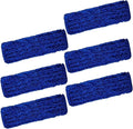 KLEEN HANDLER 6 Pack of 18 Inch Microfiber Dust Mop, Large Washable Commercial Mop Head Replacement, Sweeper, Janitorial Dust Mops, Blue